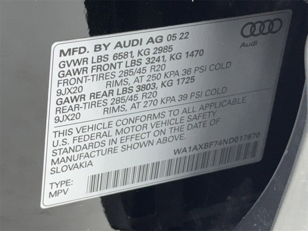 Used 2022 Audi Q7 3.0T Premium image 60