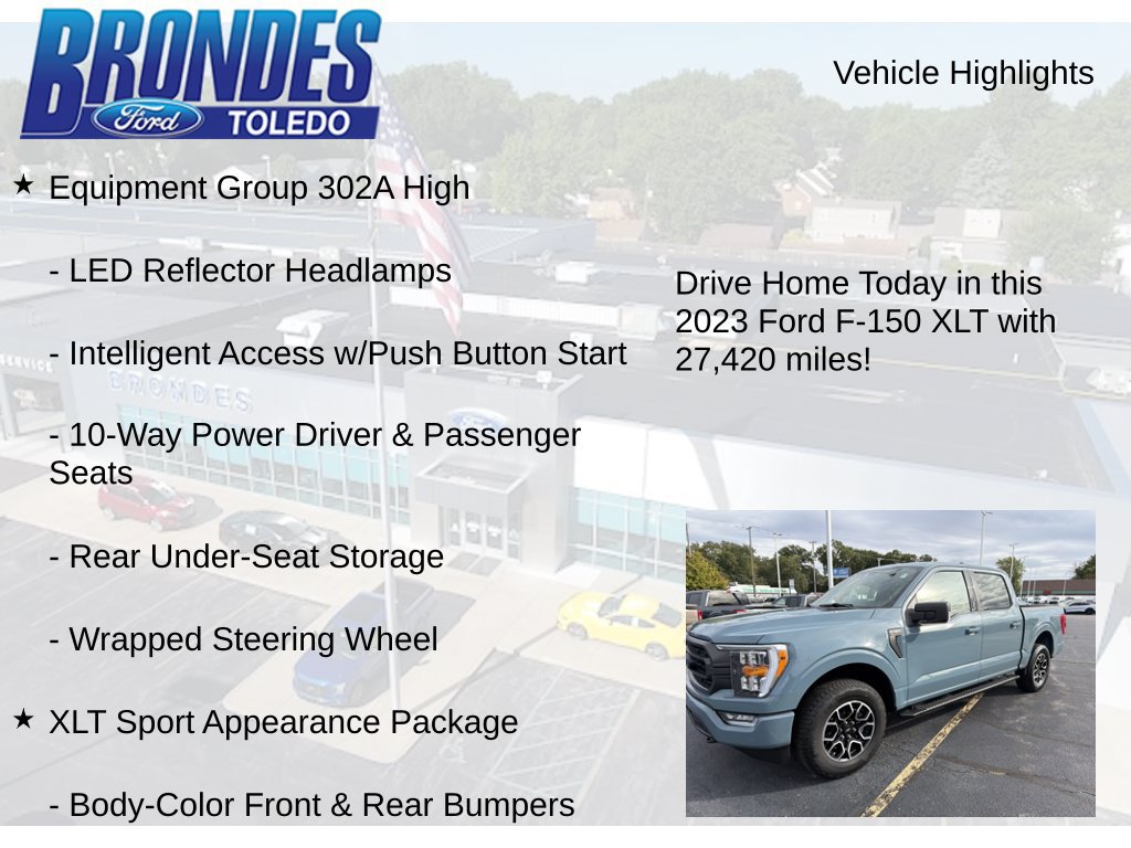 Used 2023 Ford F150 XLT w/ Equipment Group 302A High AWD/4WD image 17
