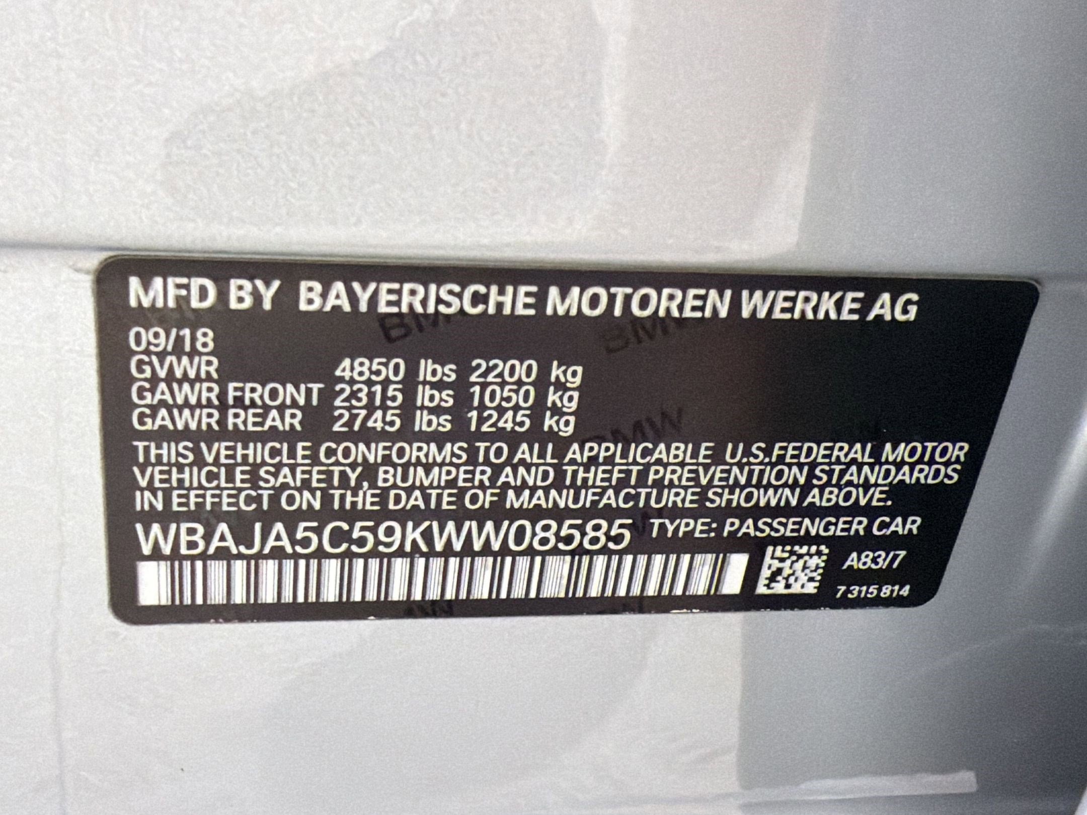 Used 2019 BMW 530i w/ Convenience Package image 20