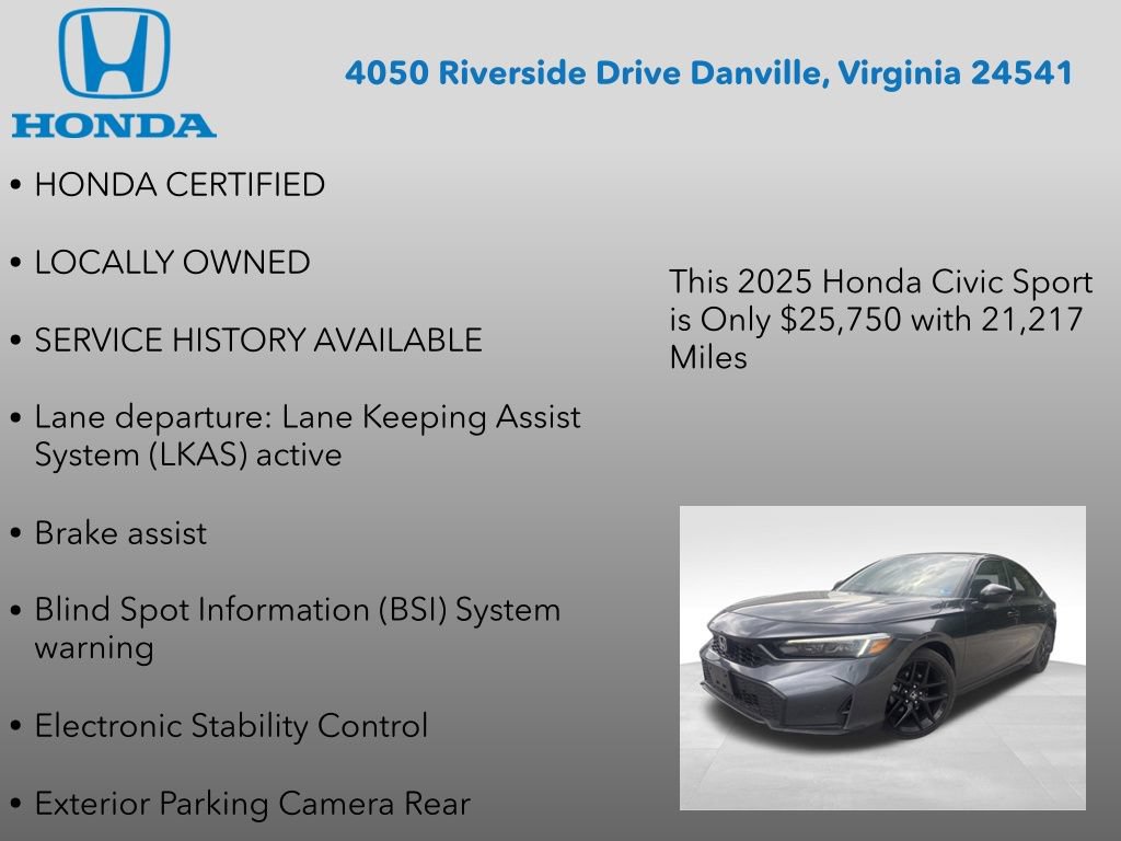 Used 2025 Honda Civic Sport image 7