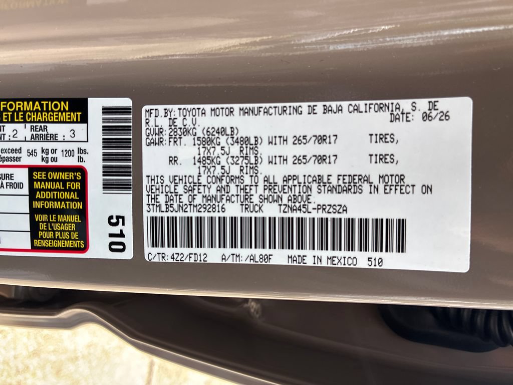 New 2026 Toyota Tacoma TRD Off-Road AWD/4WD image 34