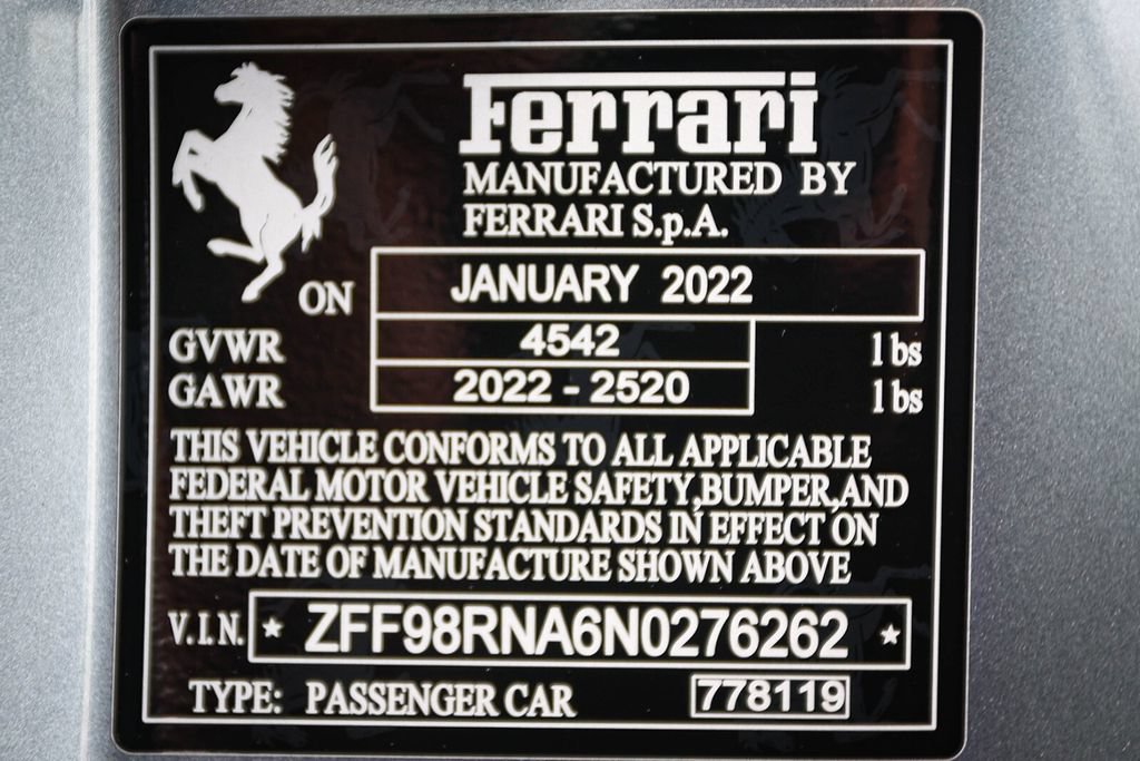 Certified 2022 Ferrari Roma RWD image 54