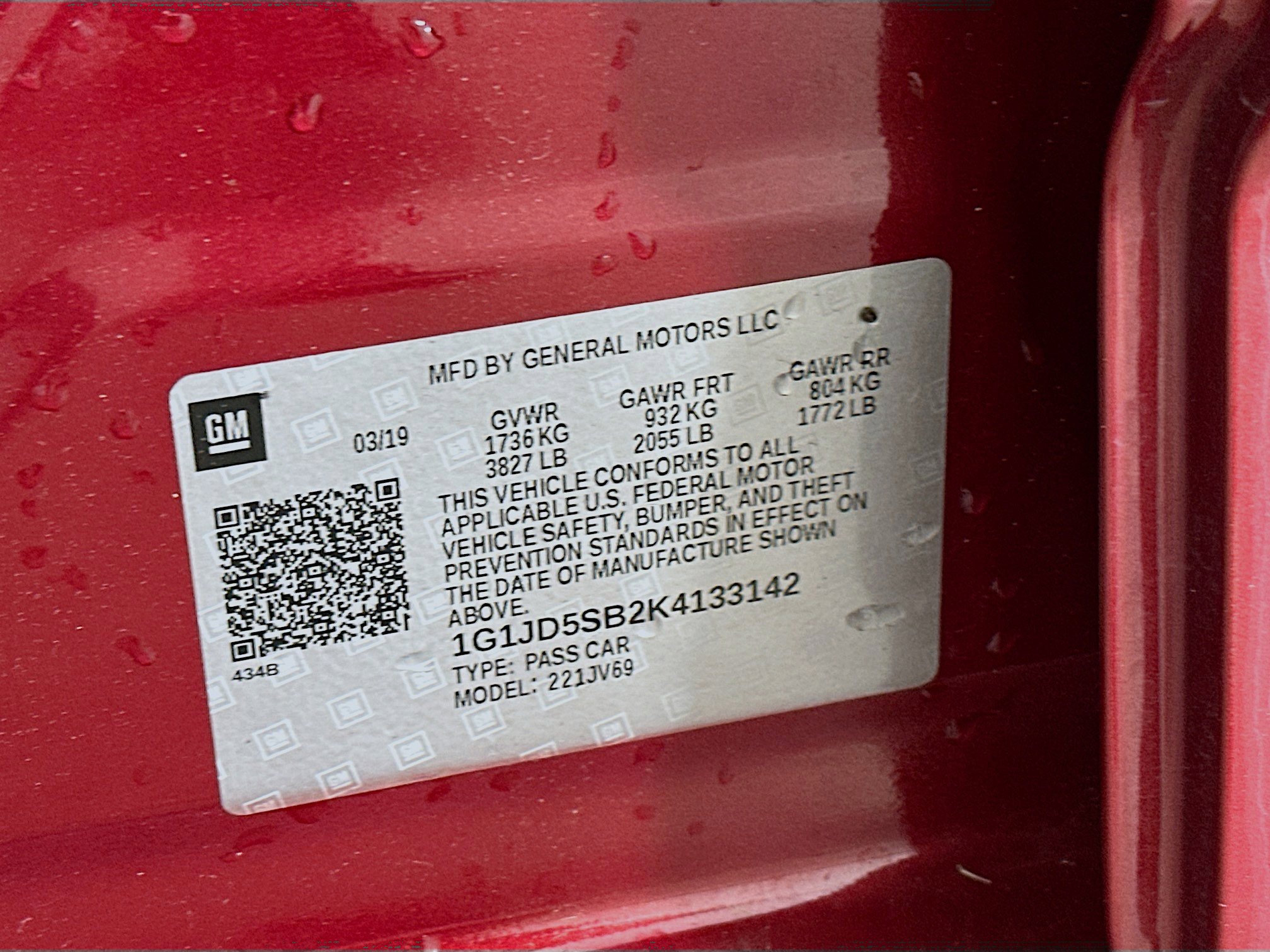 Used 2019 Chevrolet Sonic LT w/ RS Package FWD image 12