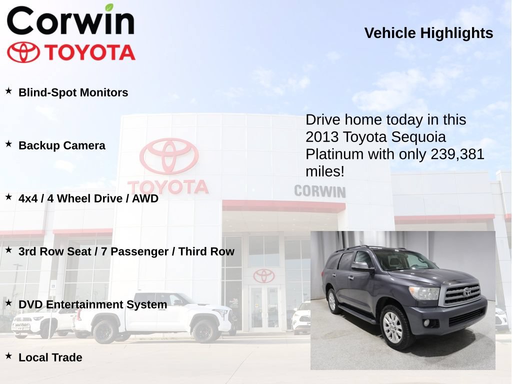 Used 2013 Toyota Sequoia Platinum AWD/4WD image 6