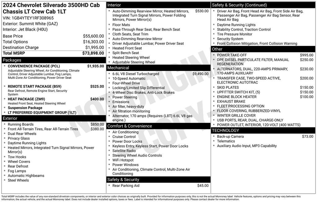 Used 2024 Chevrolet Silverado 3500 LT w/ Convenience Package image 26