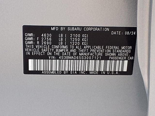 Certified 2025 Subaru Legacy Premium AWD/4WD image 9
