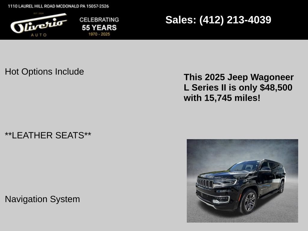 Used 2025 Jeep Wagoneer L Series II AWD/4WD image 5