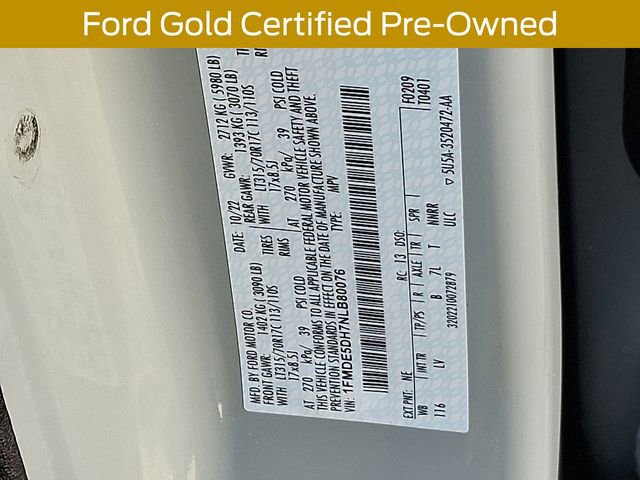 Certified 2022 Ford Bronco Big Bend w/ Sasquatch Package image 30