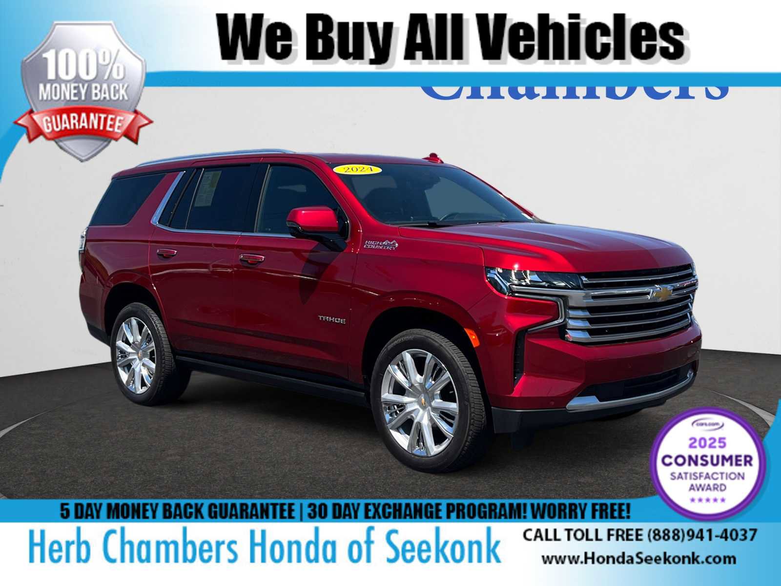 Used 2024 Chevrolet Tahoe High Country w/ Premium Package