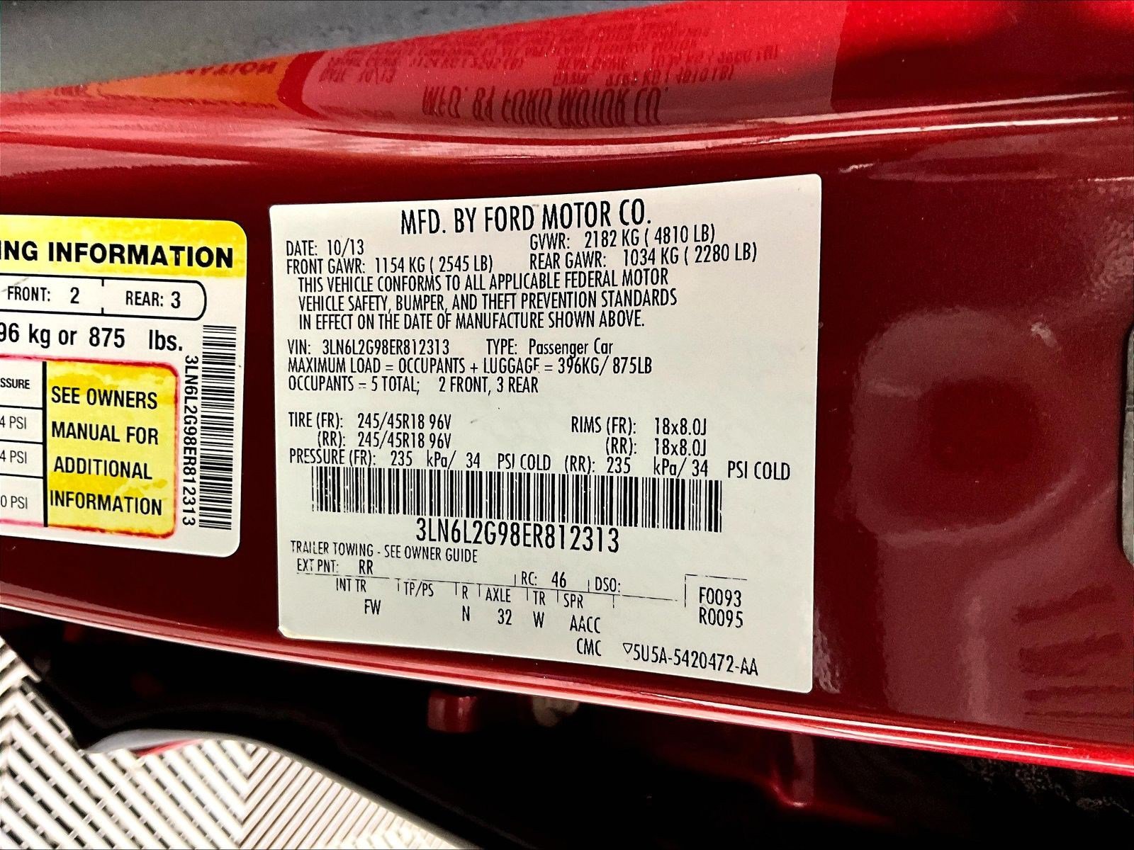Used 2014 Lincoln MKZ w/ Equipment Group 101A Select FWD image 19