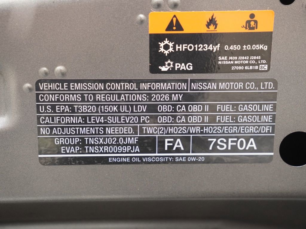 New 2026 Nissan Sentra SV FWD image 25