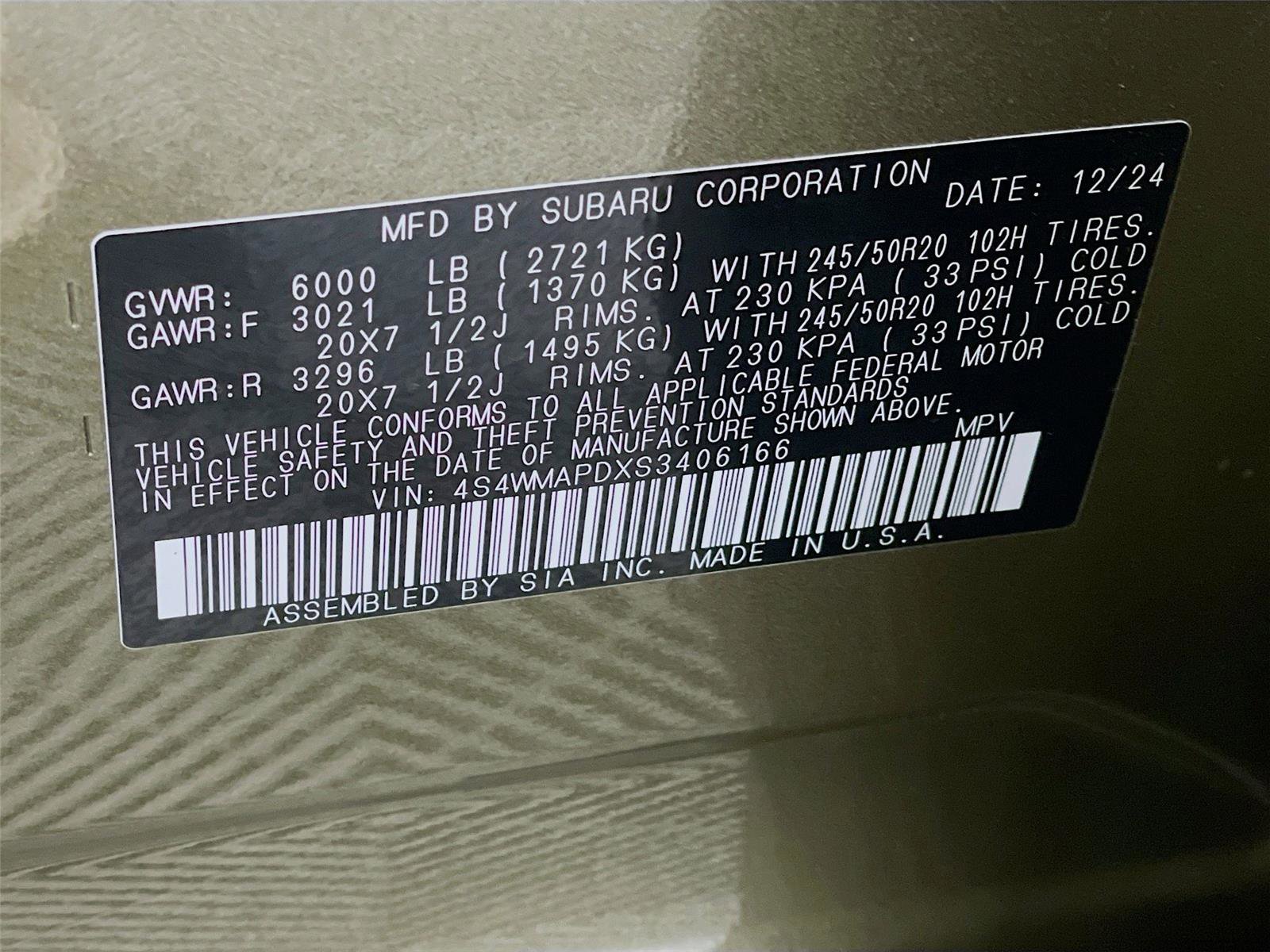 Certified 2025 Subaru Ascent Limited image 37