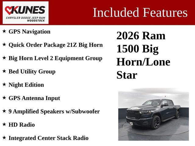 New 2026 RAM 1500 4x4 Crew Cab image 3