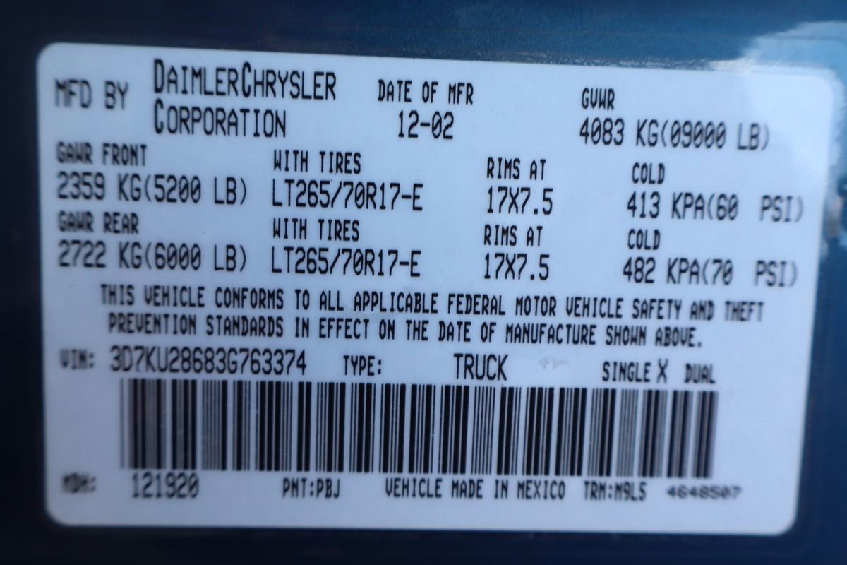 Used 2003 Dodge Ram 2500 Truck ST image 44