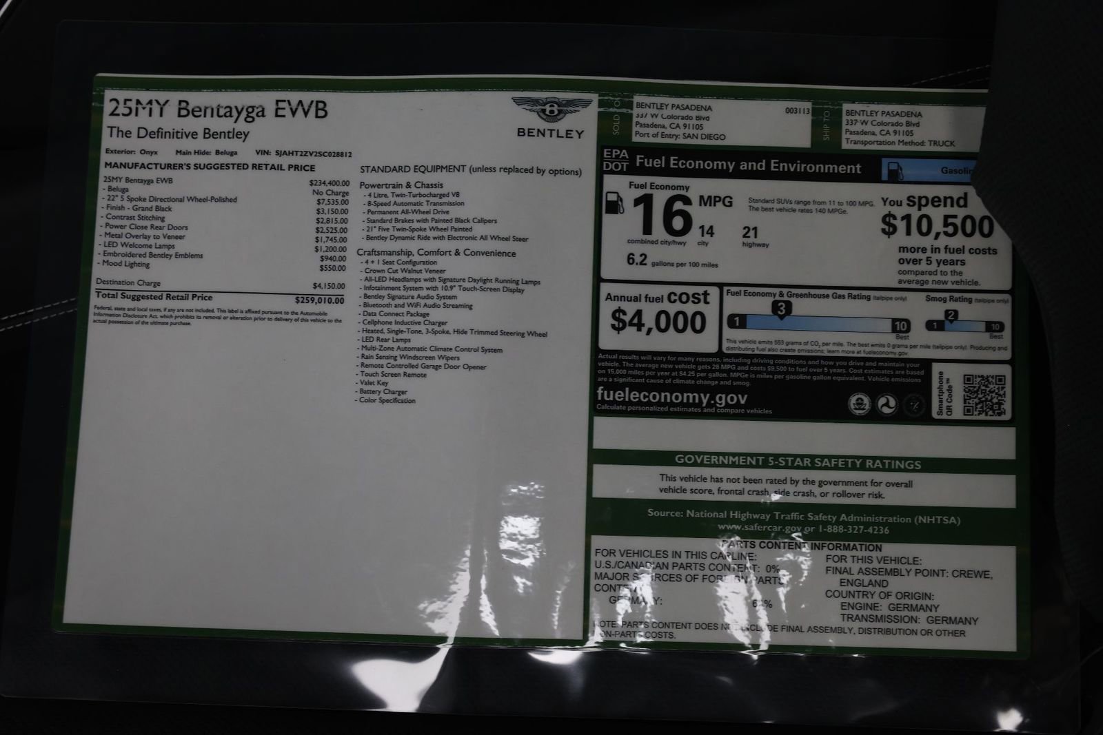 New 2025 Bentley Bentayga Extended Wheelbase image 39