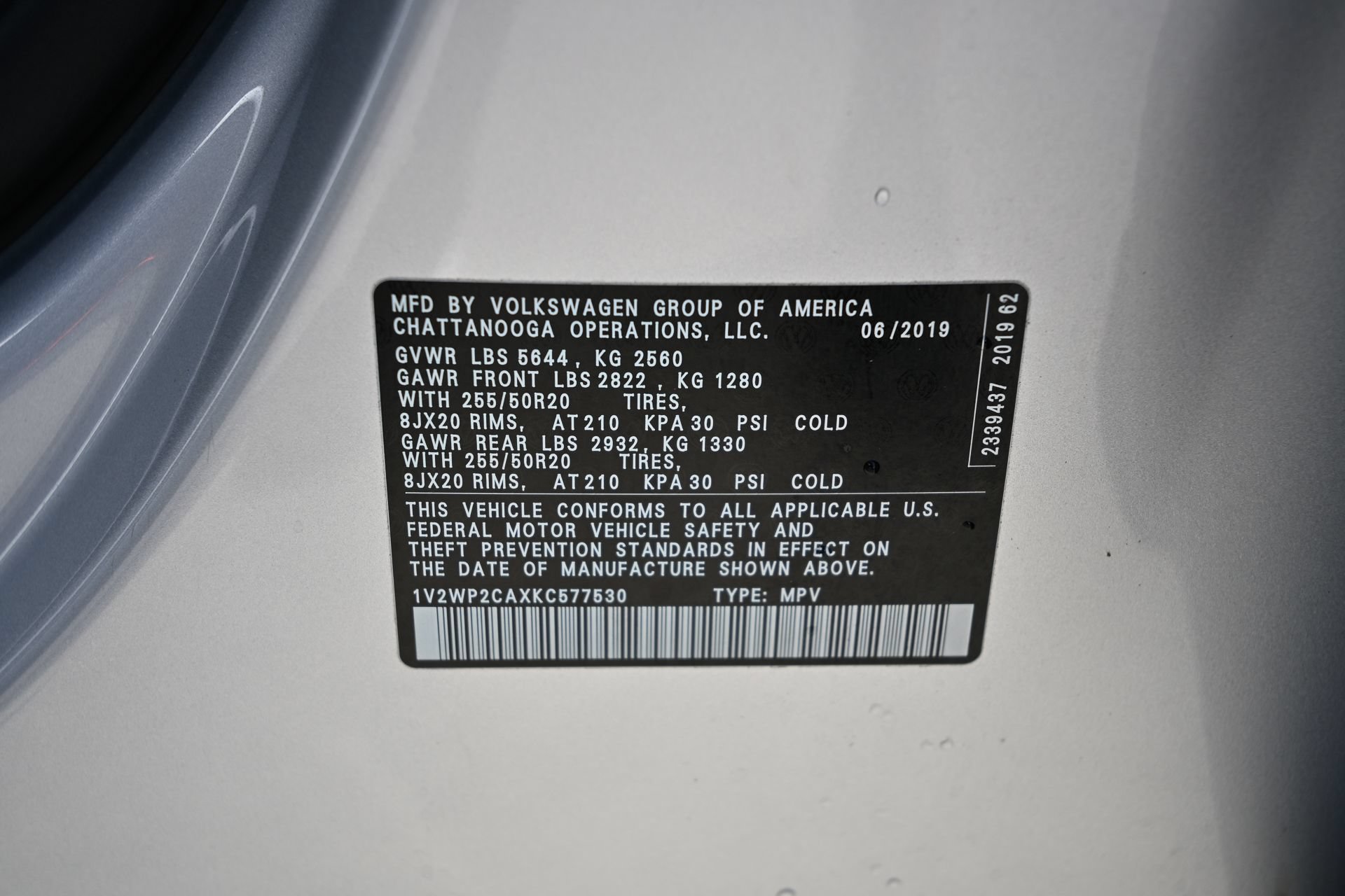 Used 2019 Volkswagen Atlas SE FWD image 32