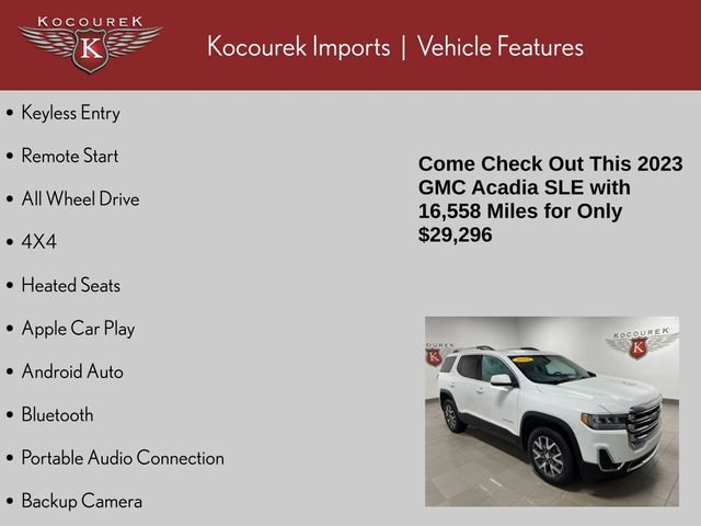 Used 2023 GMC Acadia SLE w/ Driver Convenience Package image 28