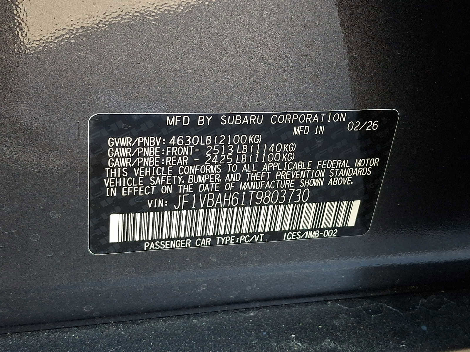 New 2026 Subaru WRX Premium AWD/4WD image 10