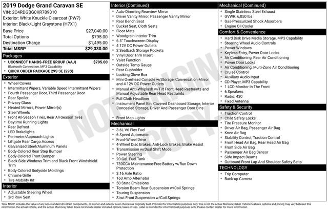 Used 2019 Dodge Grand Caravan SE w/ UConnect Hands-Free Group image 15