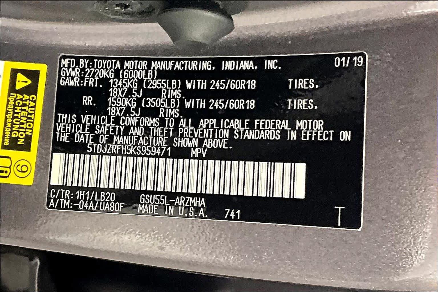 Used 2019 Toyota Highlander XLE AWD/4WD image 34