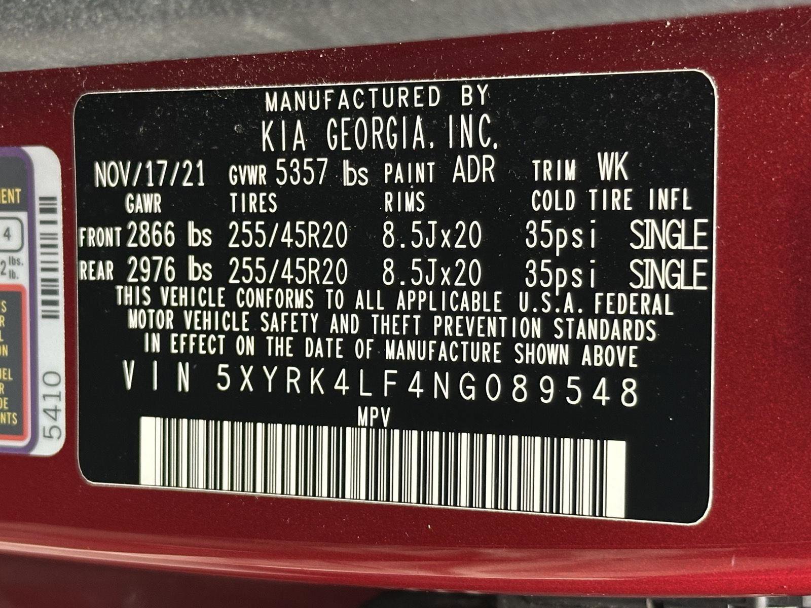 Used 2022 Kia Sorento SX FWD image 15