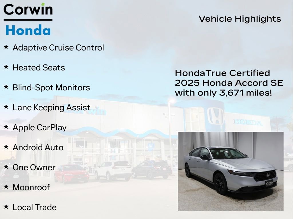 Used 2025 Honda Accord SE image 9