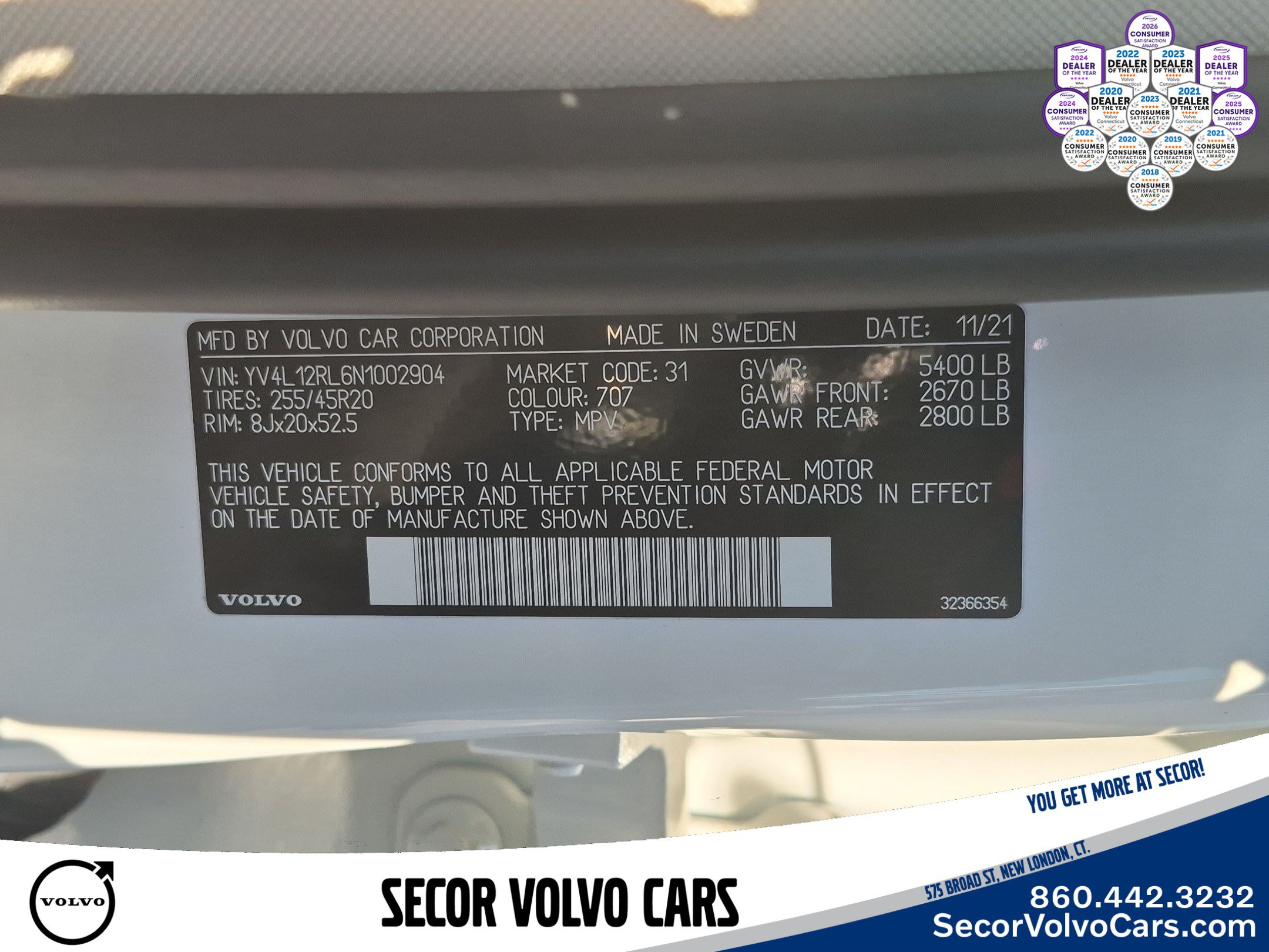 Used 2022 Volvo XC60 B5 Inscription w/ Advanced Package AWD/4WD image 26
