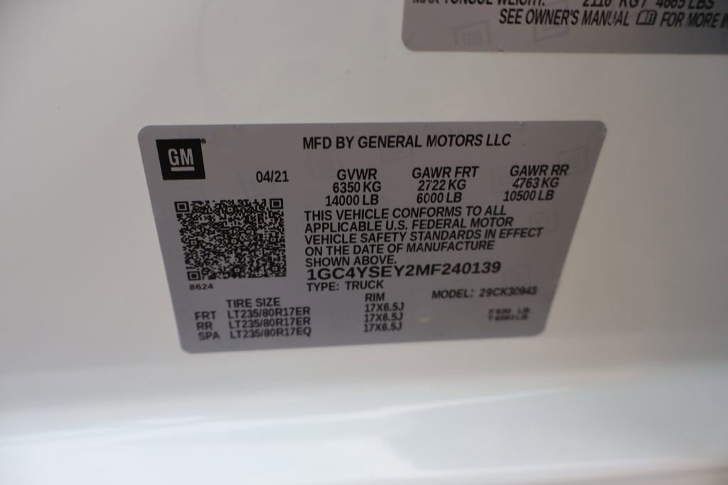 Used 2021 Chevrolet Silverado 3500 W/T w/ Gooseneck/5TH Wheel Package image 49