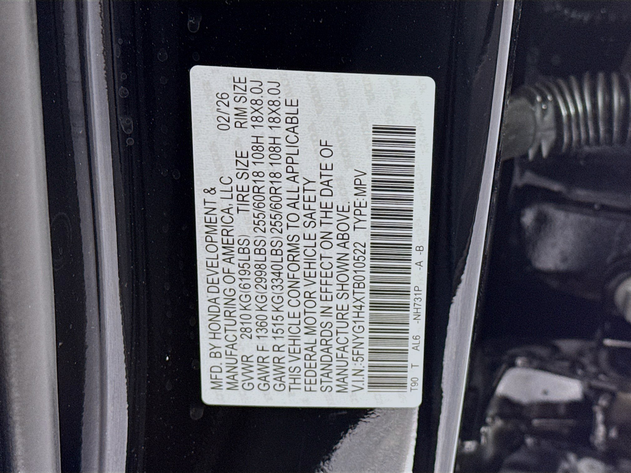 New 2026 Honda Pilot EX-L image 33