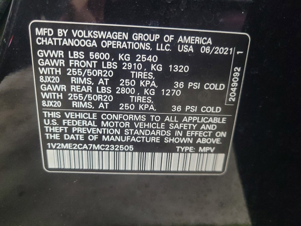 Used 2021 Volkswagen Atlas Cross Sport SE w/ V6 Towing Package image 33