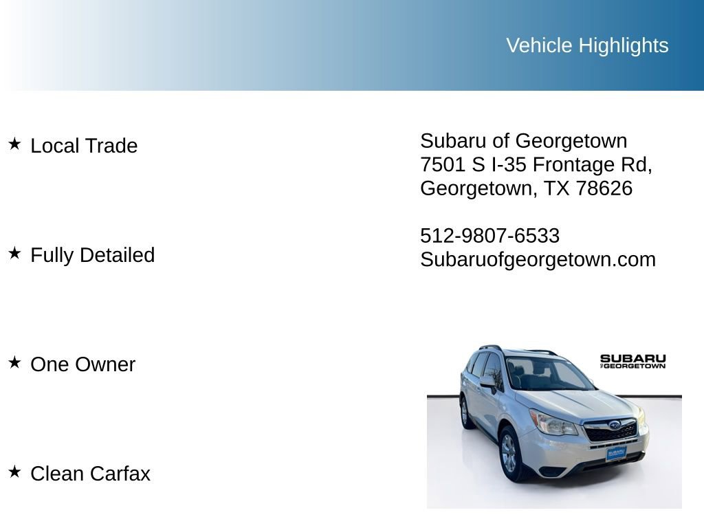 Used 2014 Subaru Forester 2.5i Premium w/ Popular Package #1 image 9