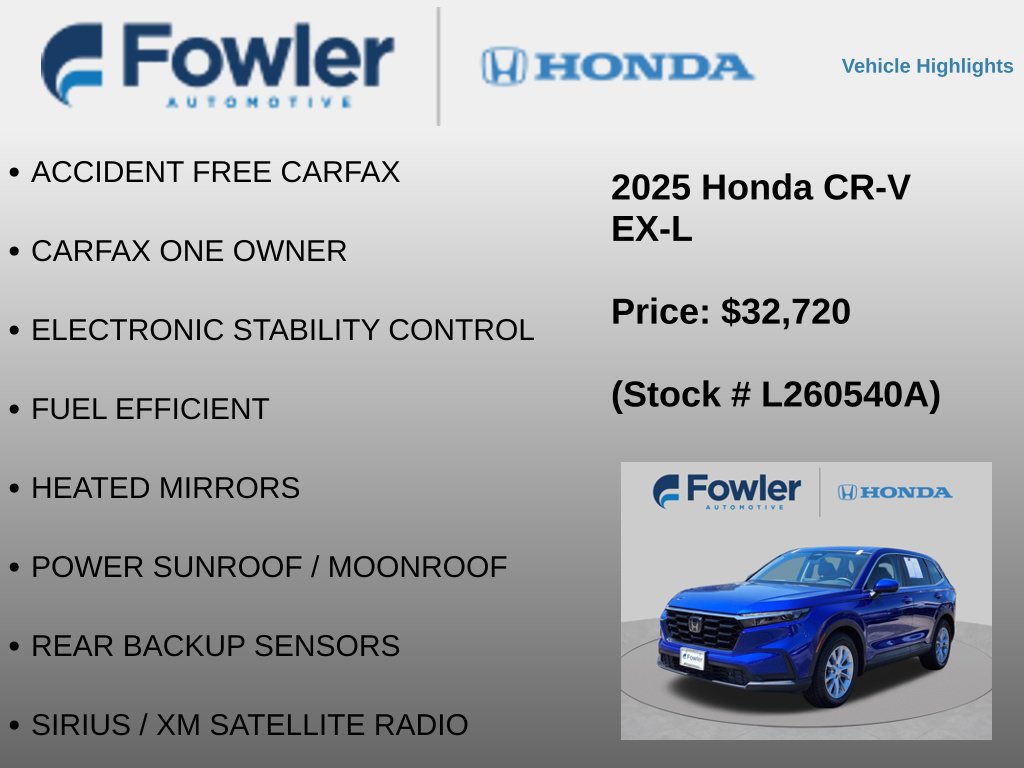 Used 2025 Honda CR-V EX-L image 12