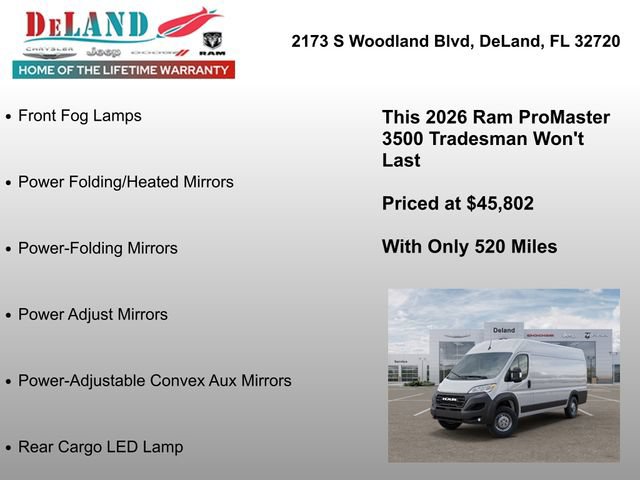 New 2026 RAM ProMaster 3500 w/ Convenience Group FWD image 12
