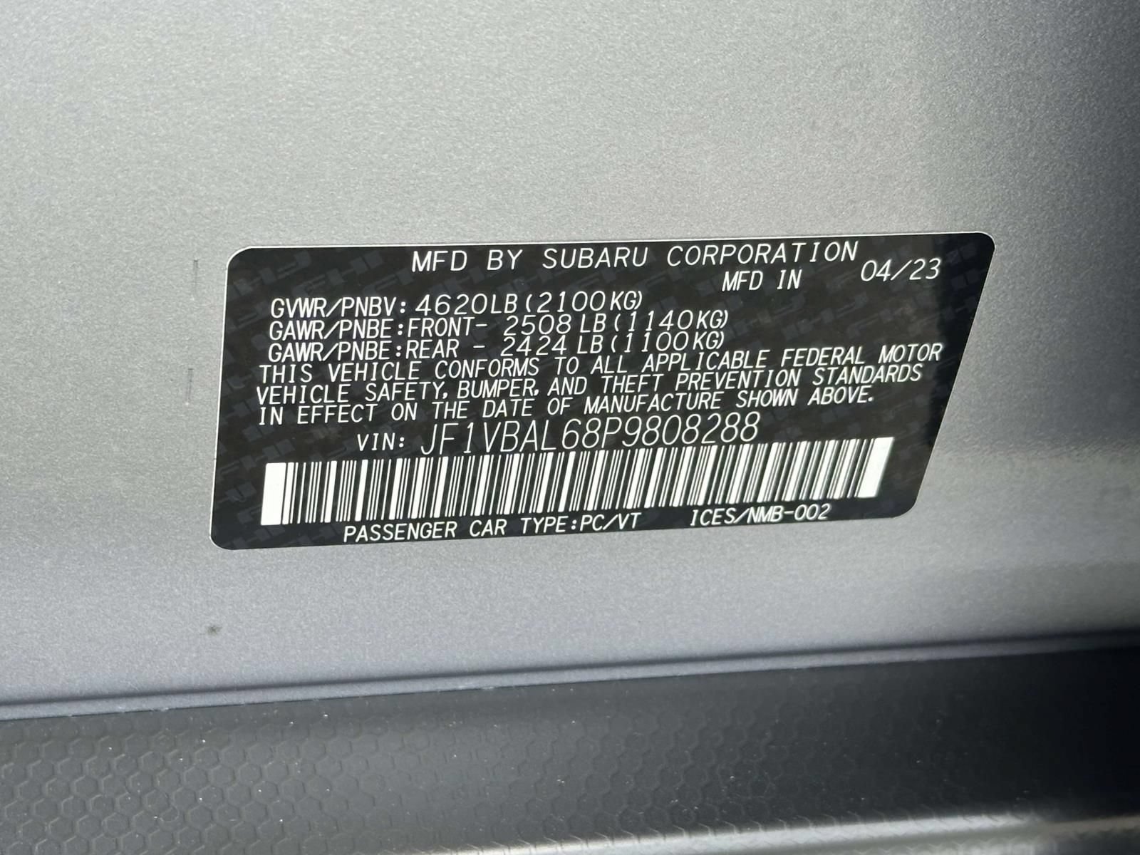 Used 2023 Subaru WRX Limited AWD/4WD image 25