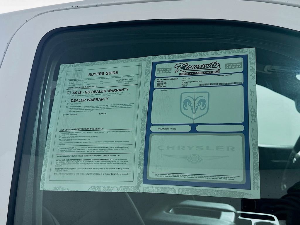 Used 2021 Chevrolet Silverado 1500 W/T w/ WT Fleet Convenience Package image 33