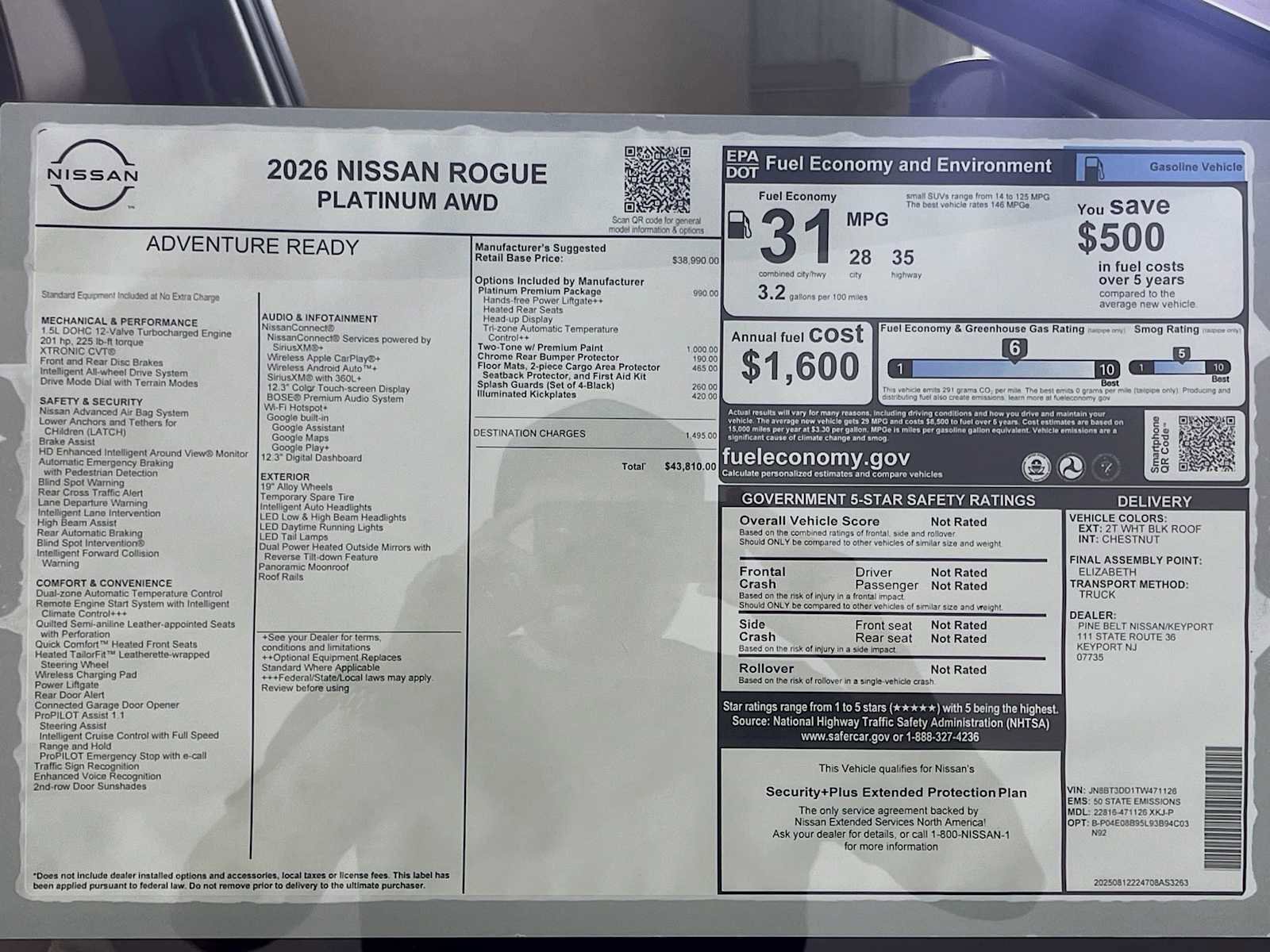 New 2026 Nissan Rogue Platinum image 6