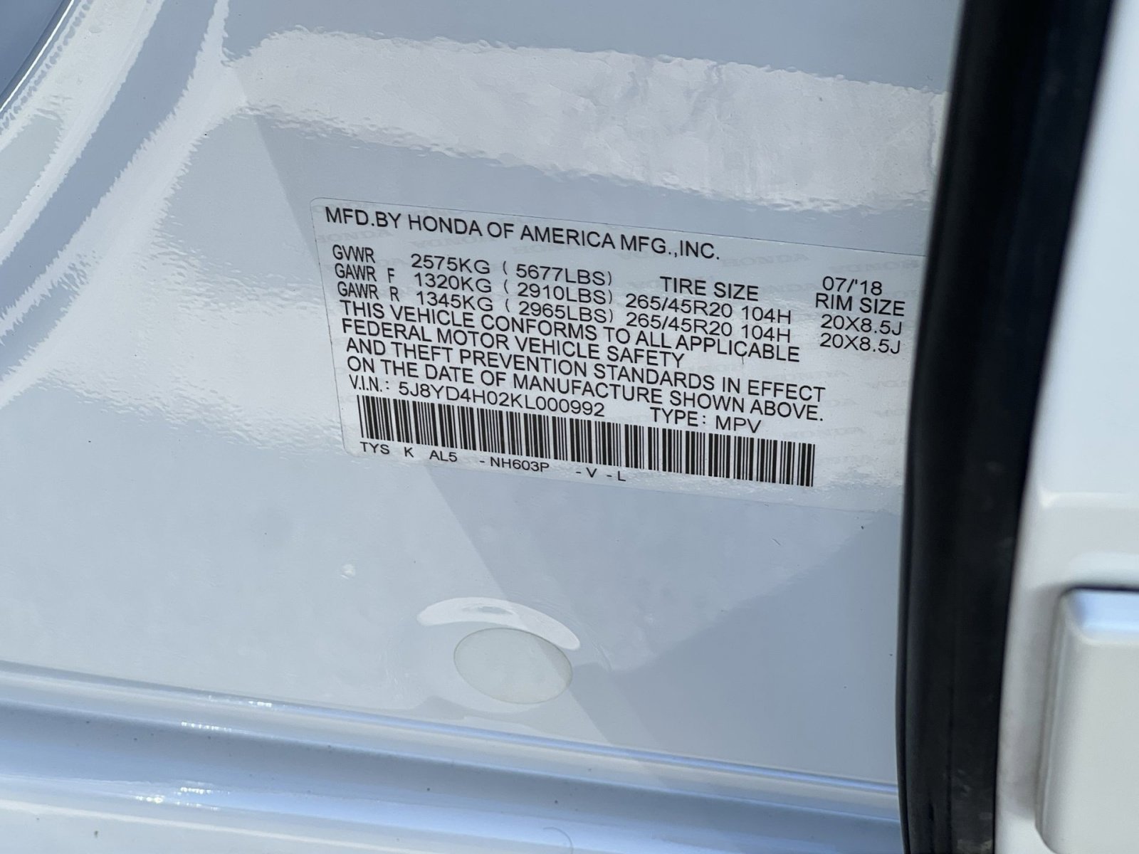 Certified 2019 Acura MDX A-Spec image 32