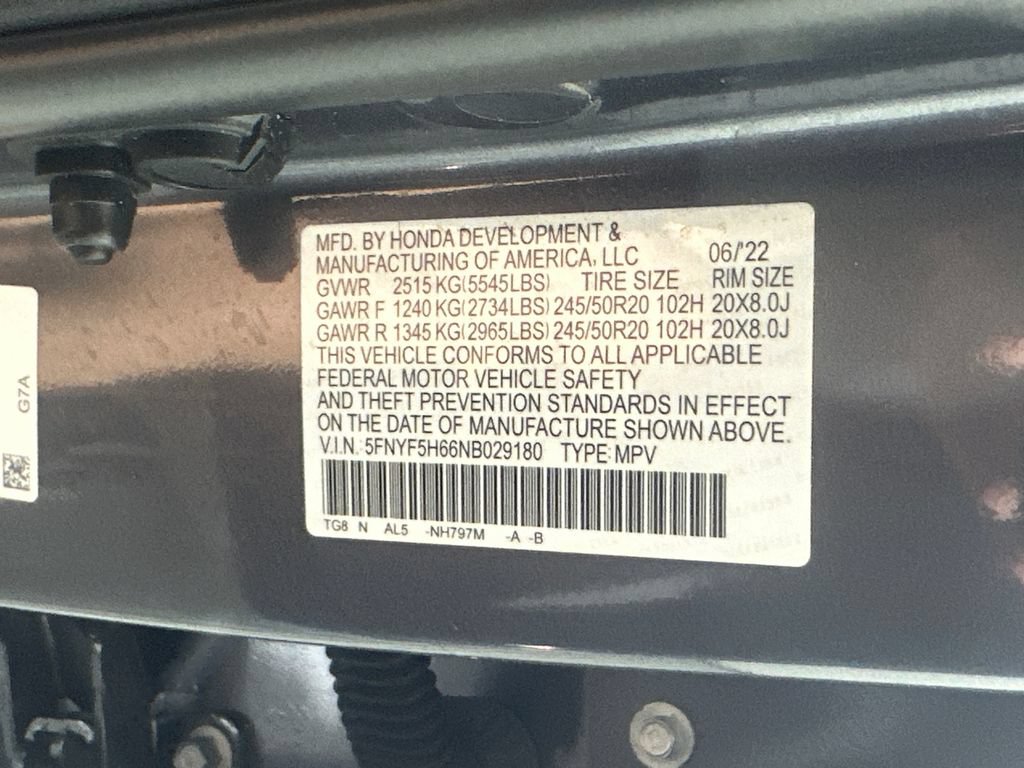 Used 2022 Honda Pilot Touring image 34
