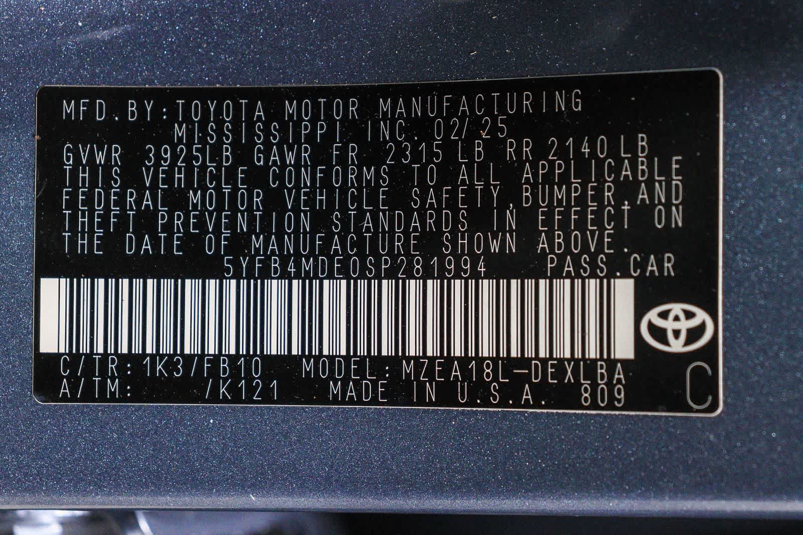 Certified 2025 Toyota Corolla LE FWD image 30