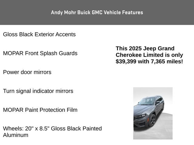 Used 2025 Jeep Grand Cherokee Limited w/ Black Appearance Package AWD/4WD image 17