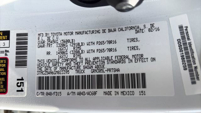 Used 2016 Toyota Tacoma TRD Off-Road w/ Premium & Technology Package AWD/4WD image 20