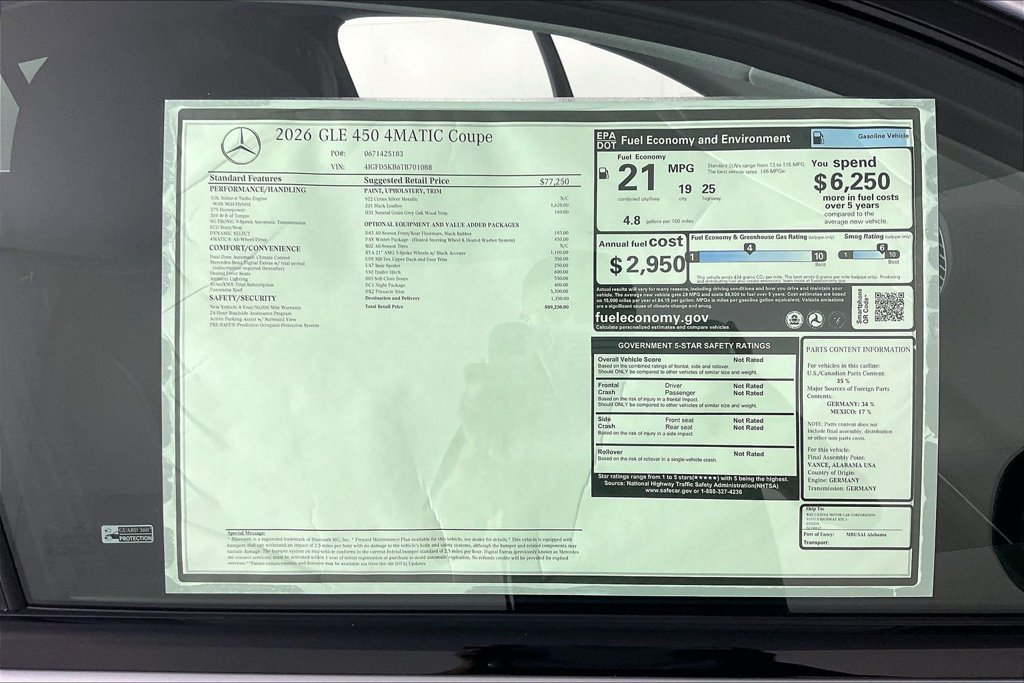 New 2026 Mercedes-Benz GLE 450 4MATIC Coupe image 13