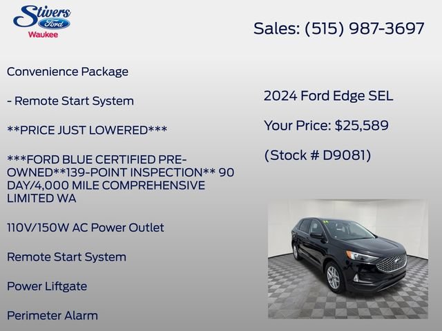 Used 2024 Ford Edge SEL w/ Convenience Package AWD/4WD image 16