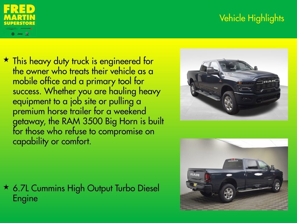 New 2026 RAM 3500 Big Horn image 8