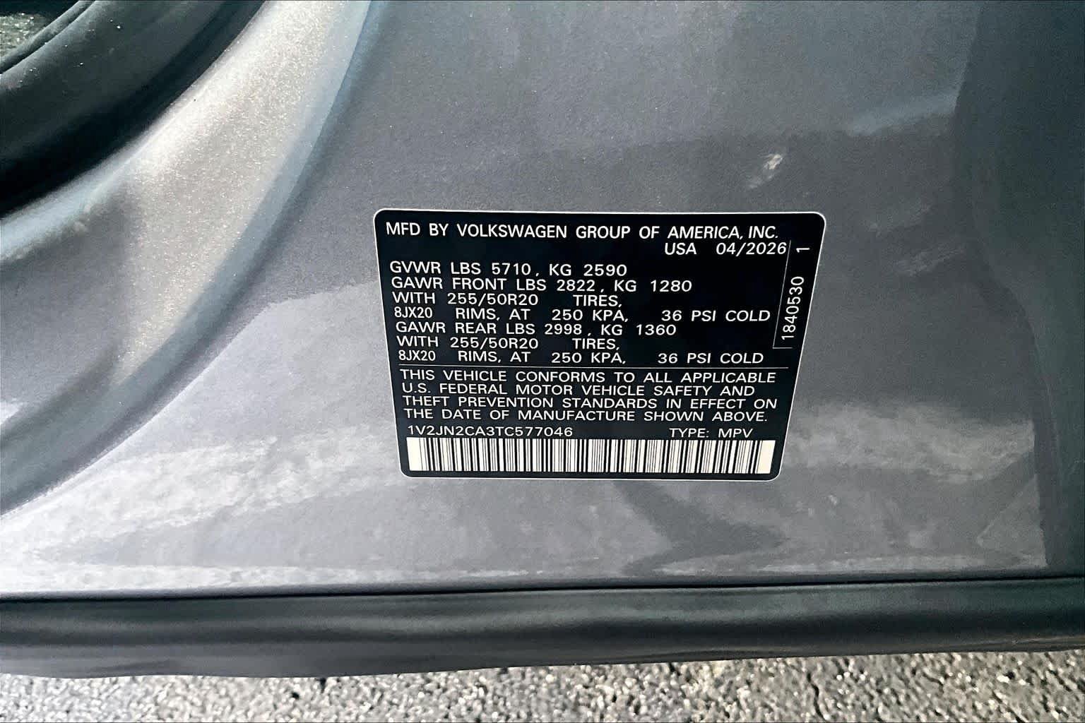 New 2026 Volkswagen Atlas SE FWD image 19