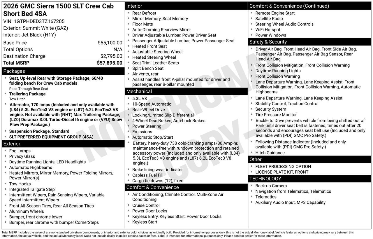 Used 2026 GMC Sierra 1500 SLT RWD image 30