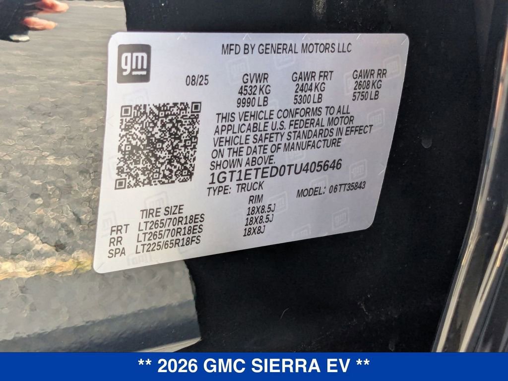New 2026 GMC Sierra EV Elevation w/ Premium Package image 36