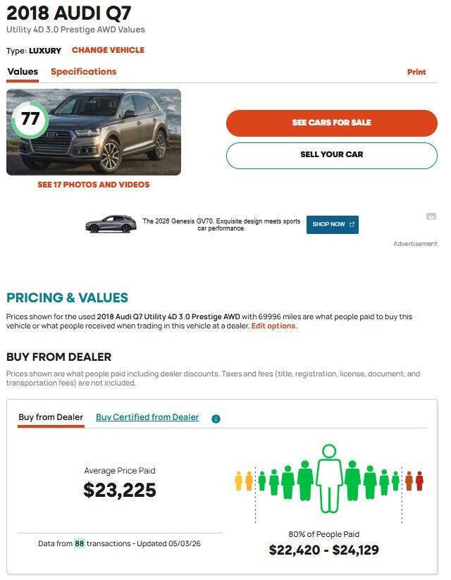 Used 2018 Audi Q7 3.0T Prestige AWD/4WD image 15
