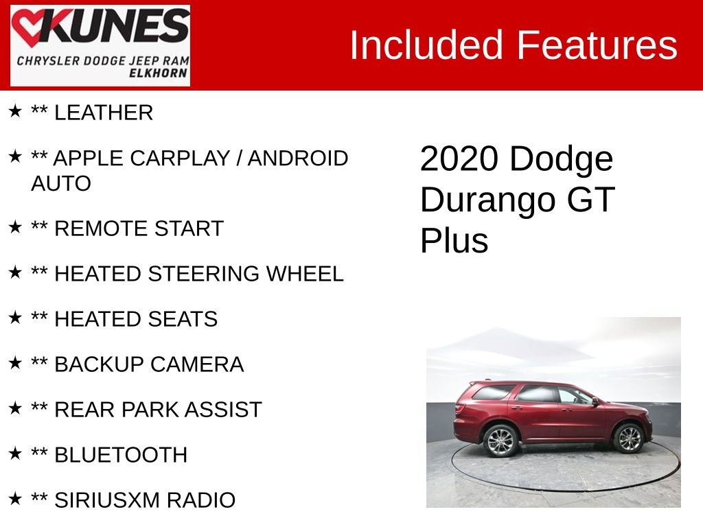 Used 2020 Dodge Durango GT image 2
