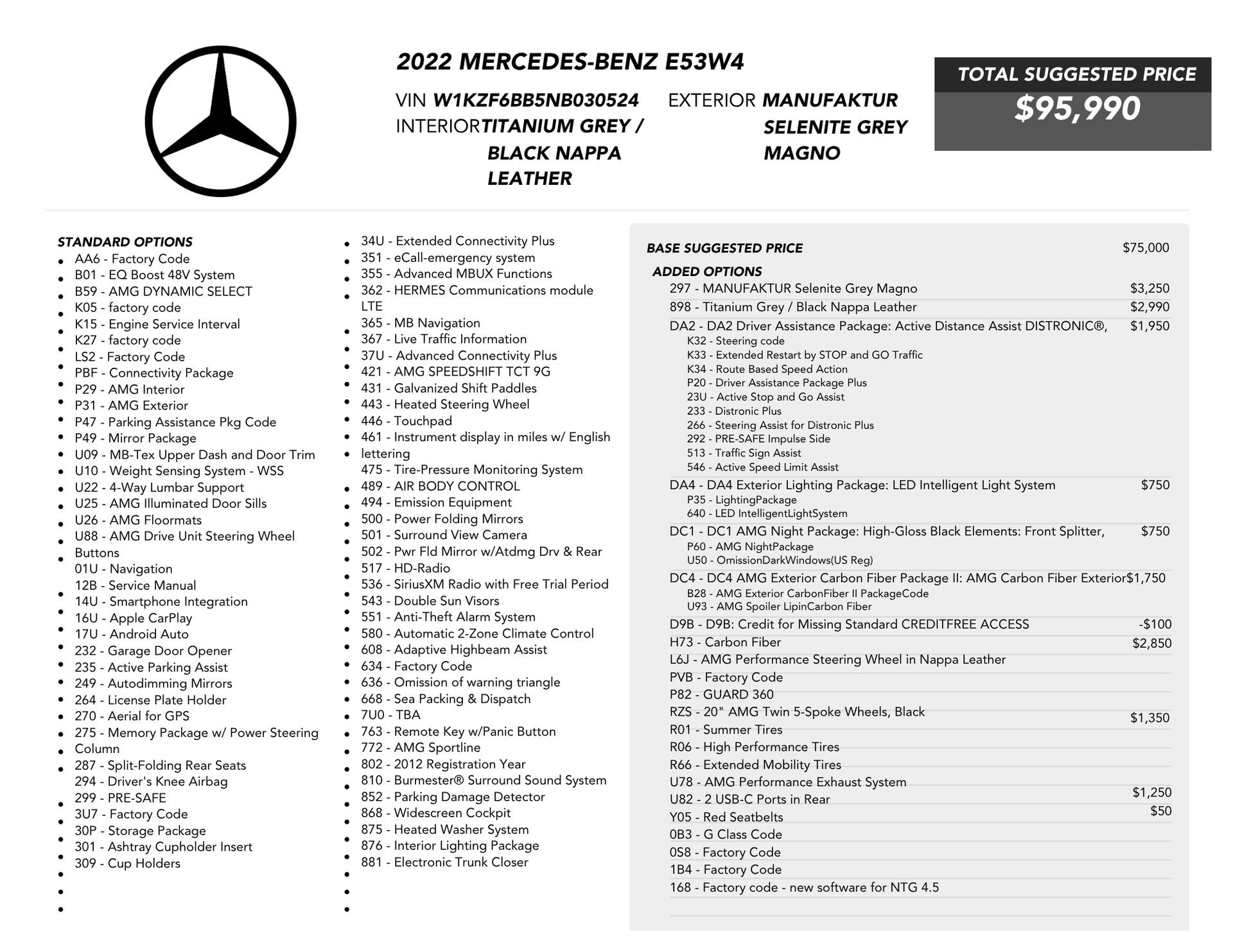 Used 2022 Mercedes-Benz E 53 AMG 4MATIC Sedan image 85
